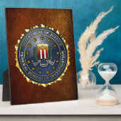 FBI-Emblem Fotoplatte (Seite)