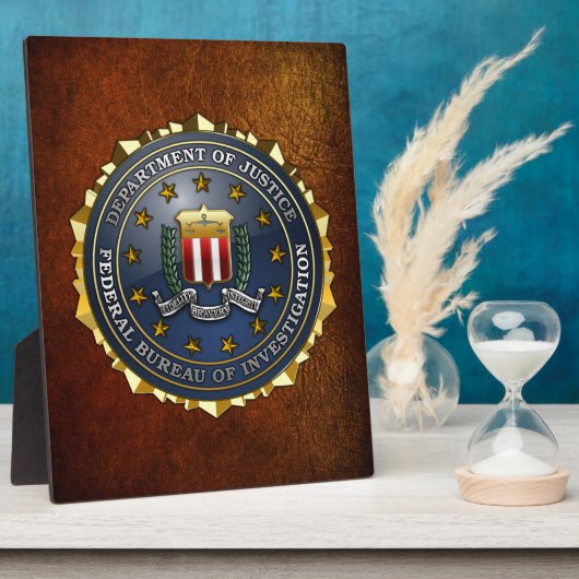 FBI-Emblem Fotoplatte (Seite)