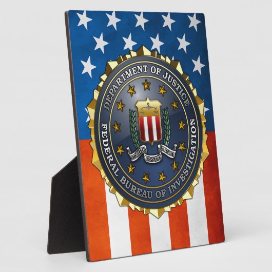 FBI-Emblem Fotoplatte (Seite)
