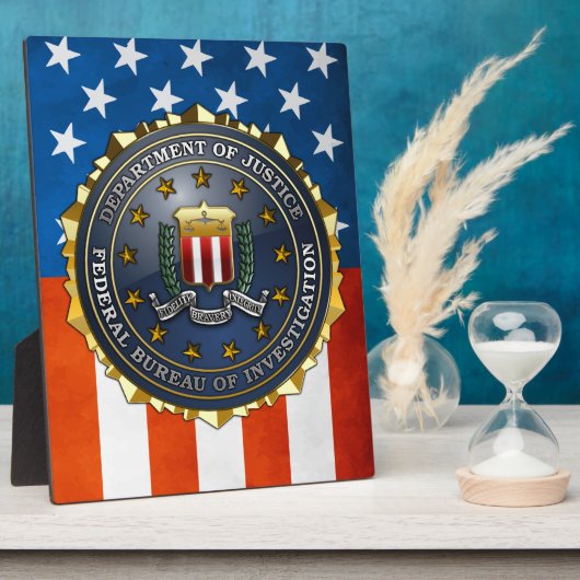 FBI-Emblem Fotoplatte (Seite)