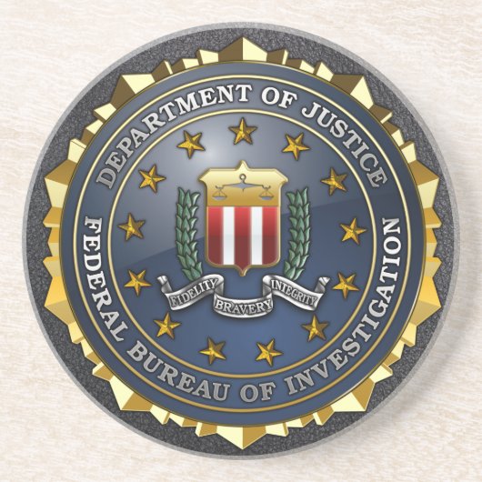 FBI-Emblem Getränkeuntersetzer (Vorne)
