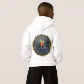 FBI-Emblem Hoodie (Schwarz voll)