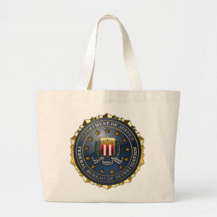 FBI-Emblem Jumbo Stoffbeutel