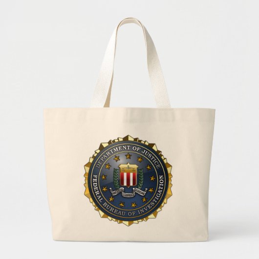 FBI-Emblem Jumbo Stoffbeutel (Vorne)