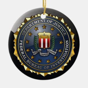 Fbi-Emblem Keramik Ornament