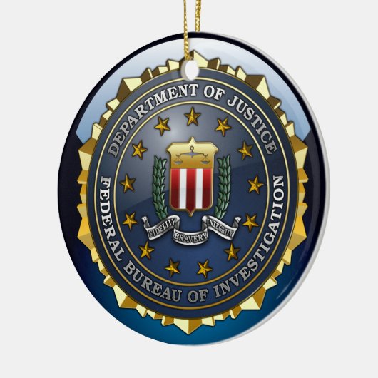 FBI-Emblem Keramikornament (Links)
