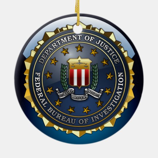 FBI-Emblem Keramikornament (Hinten)