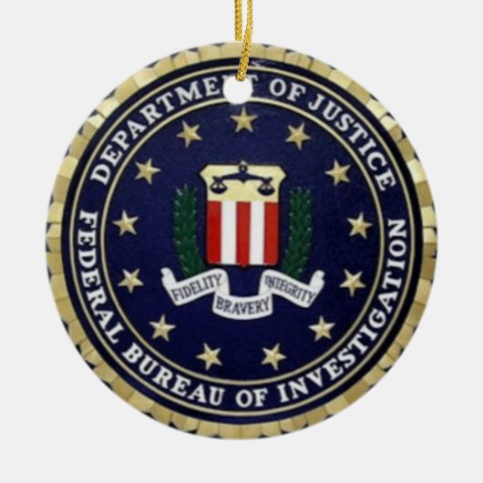 Fbi-Emblem Keramikornament (Vorne)