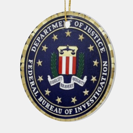 Fbi-Emblem Keramikornament (Links)