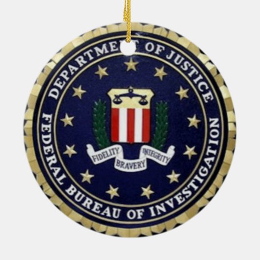Fbi-Emblem Keramikornament (Hinten)