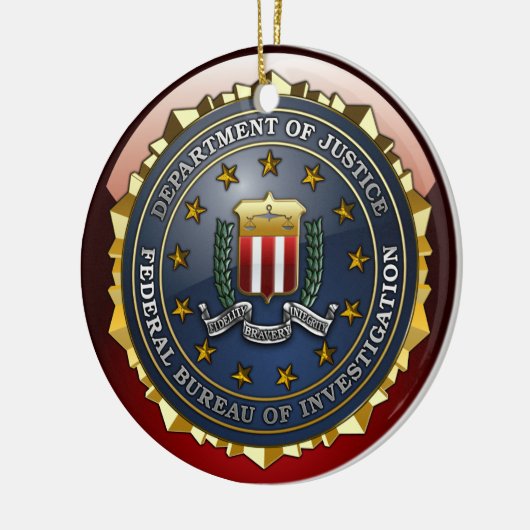 FBI-Emblem Keramikornament (Links)