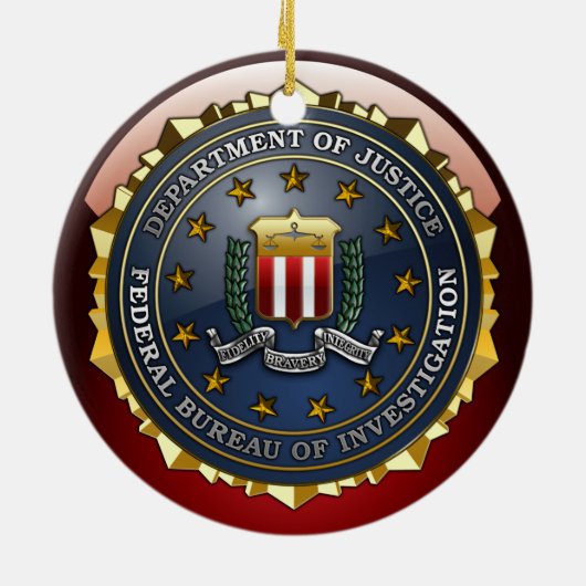 FBI-Emblem Keramikornament (Hinten)