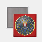 FBI-Emblem Magnet (Vorderseite/Rückseite)