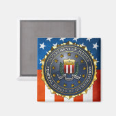 FBI-Emblem Magnet (Vorderseite/Rückseite)
