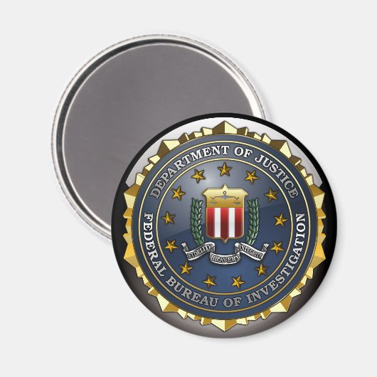 FBI-Emblem Magnet (Vorderseite/Rückseite)