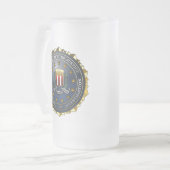 FBI-Emblem Mattglas Bierglas (Vorderseite Links)