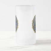 FBI-Emblem Mattglas Bierglas (Mittel)