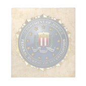 FBI-Emblem Notizblock (Vorderseite)