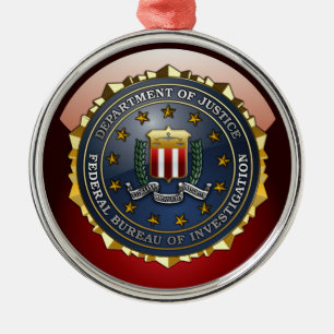 FBI-Emblem Ornament Aus Metall