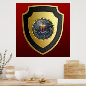 FBI-Emblem Poster (Küche)