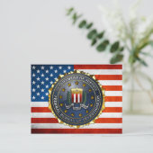 FBI-Emblem Postkarte (Stehend Vorderseite)