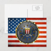 FBI-Emblem Postkarte (Vorne/Hinten)