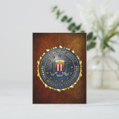 FBI-Emblem Postkarte (Stehend Vorderseite)