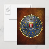 FBI-Emblem Postkarte (Vorne/Hinten)