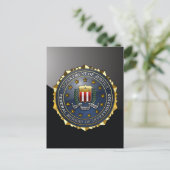 FBI-Emblem Postkarte (Stehend Vorderseite)