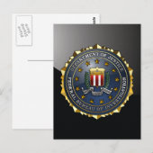 FBI-Emblem Postkarte (Vorne/Hinten)