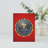 FBI-Emblem Postkarte (Stehend Vorderseite)