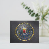 FBI-Emblem Postkarte (Stehend Vorderseite)