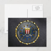 FBI-Emblem Postkarte (Vorne/Hinten)