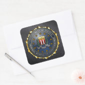 FBI-Emblem Quadratischer Aufkleber (Umschlag)
