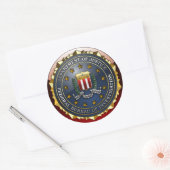 FBI-Emblem Runder Aufkleber (Umschlag)