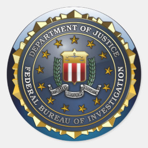 FBI-Emblem Runder Aufkleber