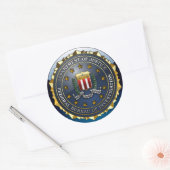 FBI-Emblem Runder Aufkleber (Umschlag)