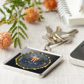 FBI-Emblem Schlüsselanhänger (Seite)