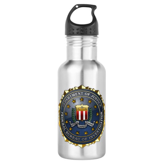 FBI-Emblem Trinkflasche (Vorderseite)