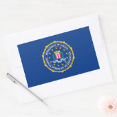 FBI-Flag Rechteckiger Aufkleber (Umschlag)