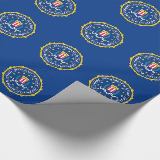 Fbi-Flagge Geschenkpapier (Ecke)