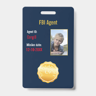 FBI-Geheimagentenabzeichen Ausweis