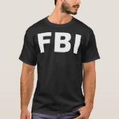 FBI Halloween Kostüm Bundesstaatliche Strafverfolg T-Shirt (Vorderseite)
