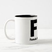 FBI Herr Funny Rude Spaß Zweifarbige Tasse (Links)