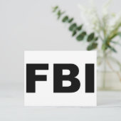 FBI POSTKARTE (Stehend Vorderseite)