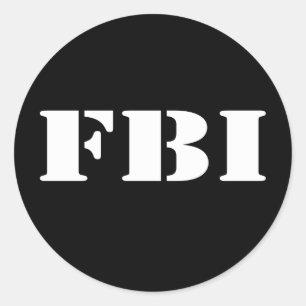 FBI RUNDER AUFKLEBER