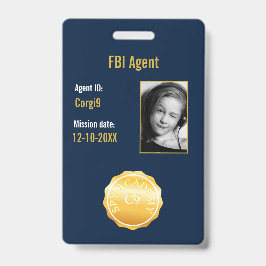 FBI Secret Agent Abzeichen Ausweis