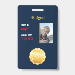 FBI Secret Agent Abzeichen Ausweis