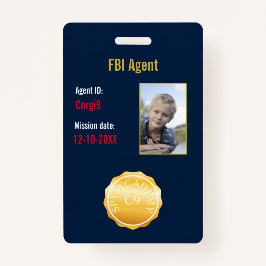 FBI Secret Agent Abzeichen Ausweis (Vorderseite)