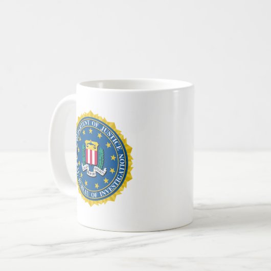FBI-Siegel Kaffeetasse (Vorderseite Links)